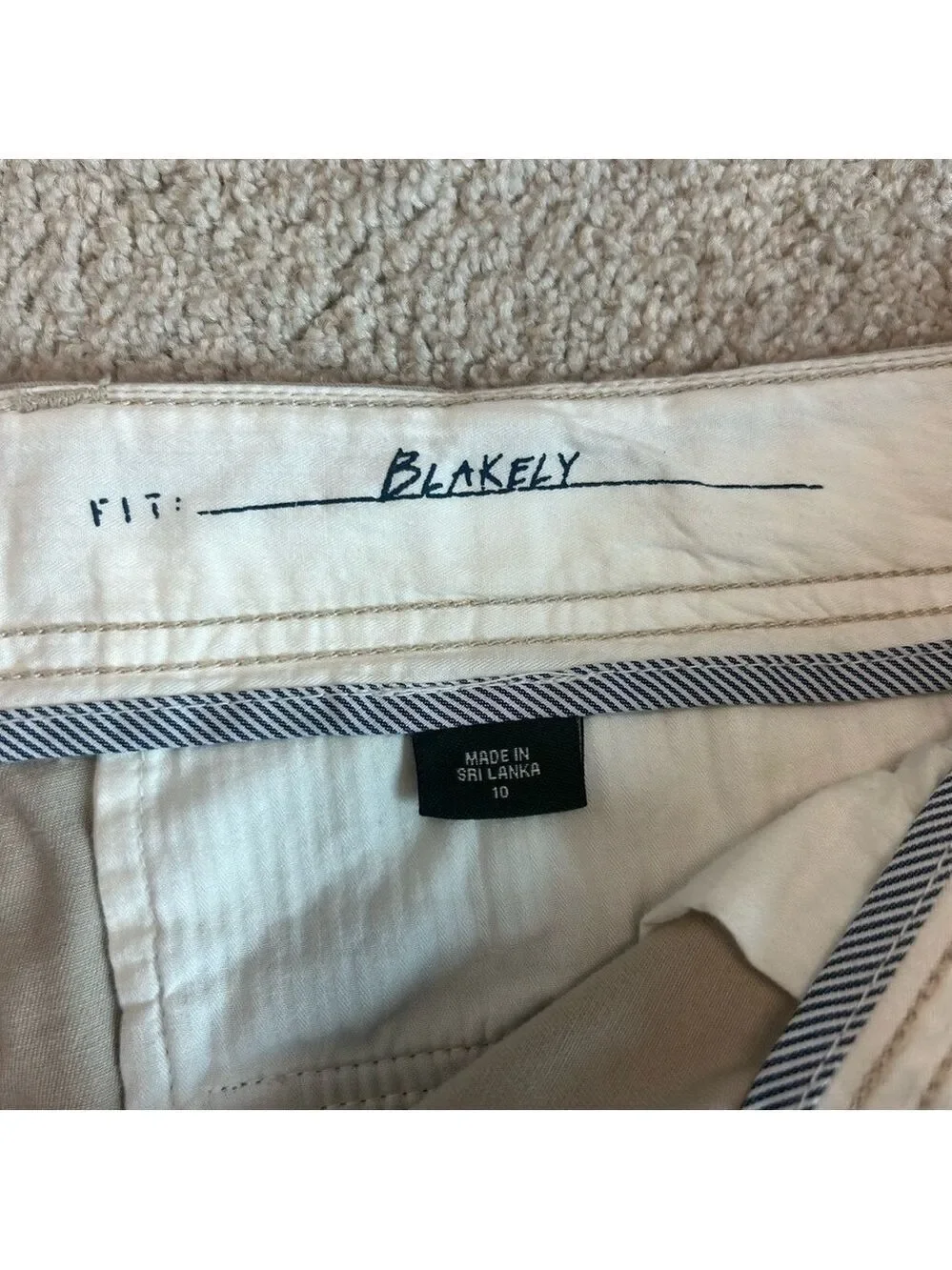 Eddie Bauer women's Blakely shorts beige tan brown Sz 10 - Picture 5 of 10